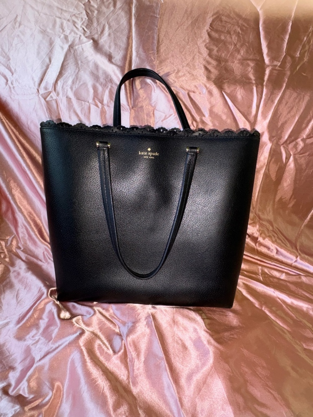 Kate Spade Black Leather Tote